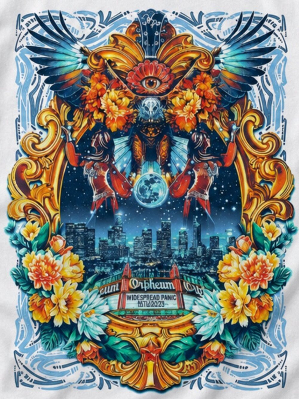 Widespread Panic Los Angeles July 23-25 2026 Event Graphic T-Shirt - Picture 2 of 2